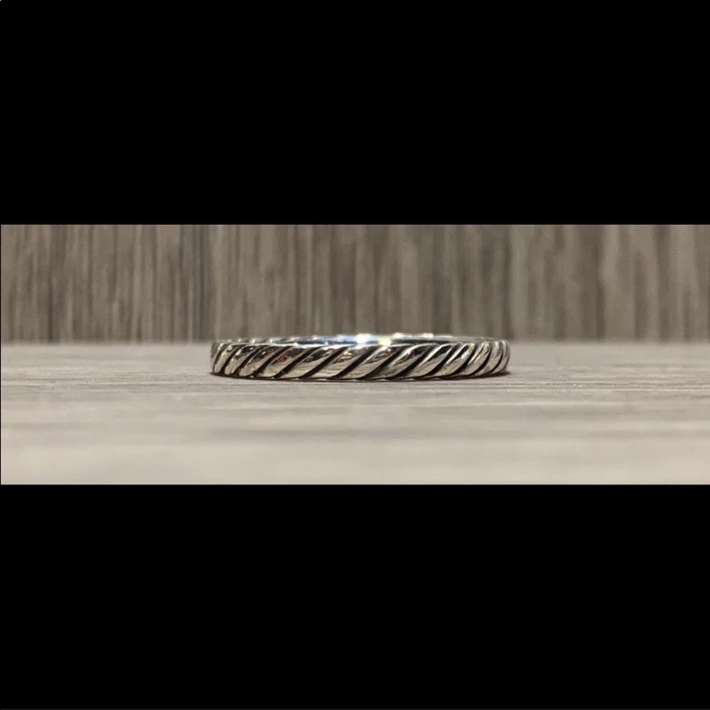 DAVID YURMAN SILVER CROSS ROPE RING! OPEN TO REASONABLE OFFERS!  AUTHENTIC!!